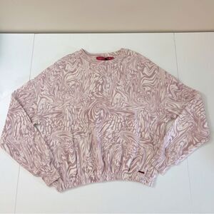 n:philanthropy Vintage Marble Sweatshirt Cropped Pink Size XS